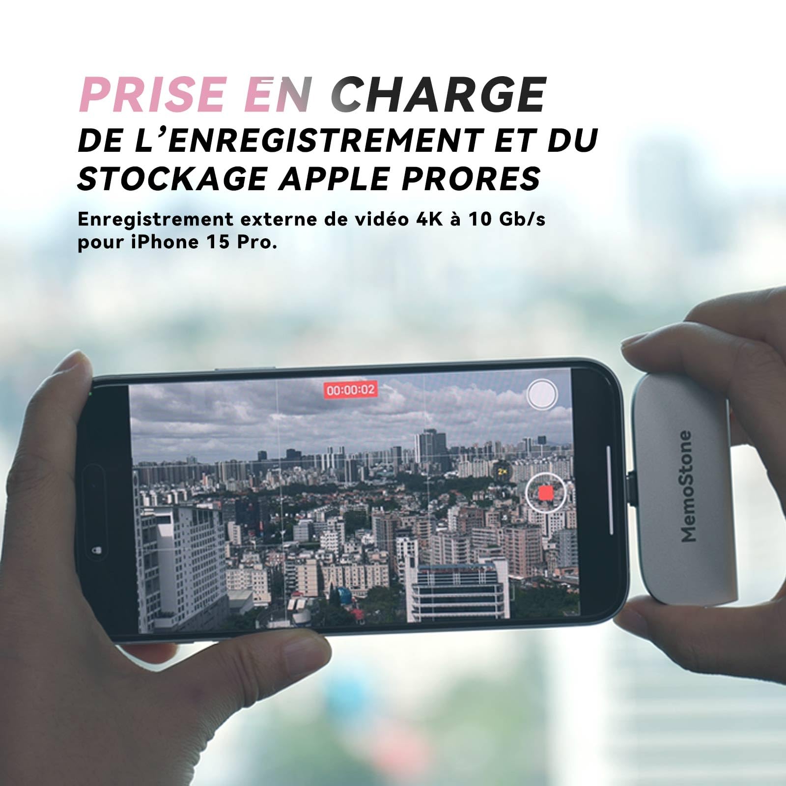 KingSpec MemoStone 1TB Portable USB-C External SSD 2000MB/s, High-Speed Solid State Drive with USB 3.2 Gen2x2 20Gb/s Interface, Compatible with Apple iPhones/Tablets/Laptops