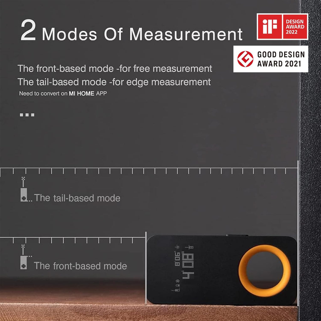 HOTO Laser Measuring Tool, Unique Gifts for Men Women, Pocket-Size 98Ft Laser Tape Measure ±2mm Accuracy, USB-C Rechargeable, OLED Display, Ft/M/in Unit, Real-time Data Sync, Cool Gadgets & Home Use