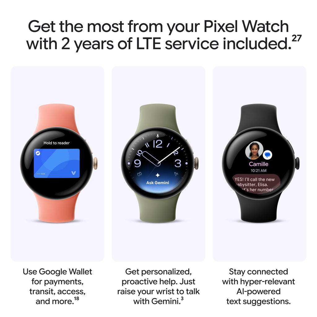 Google Pixel Watch 5 (41mm) - Android Smartwatch - Fog - Wi-Fi