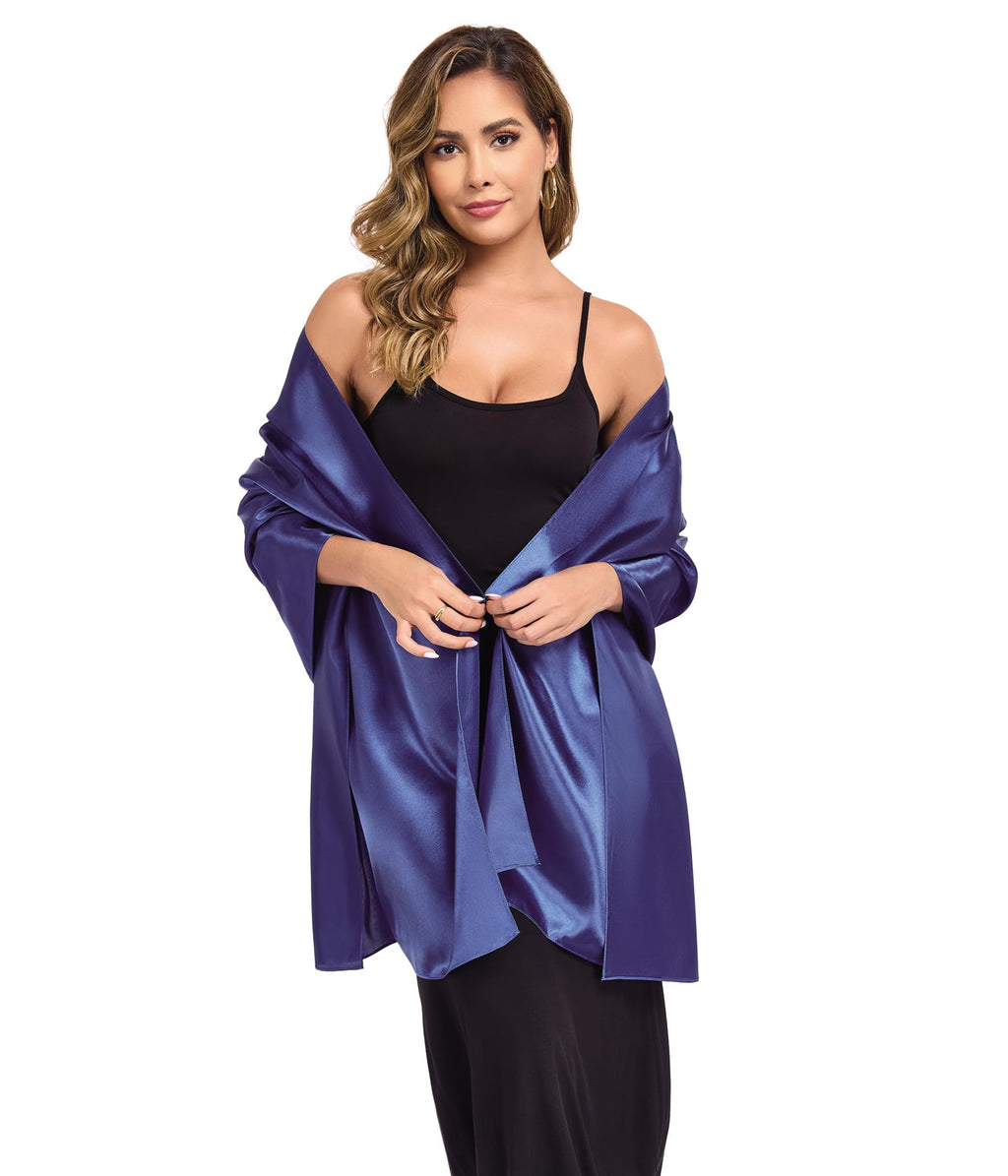 TONGFANTFL Shawls and Wraps for Evening Dresses Satin Women Long Scarf Wedding Guest Shawl