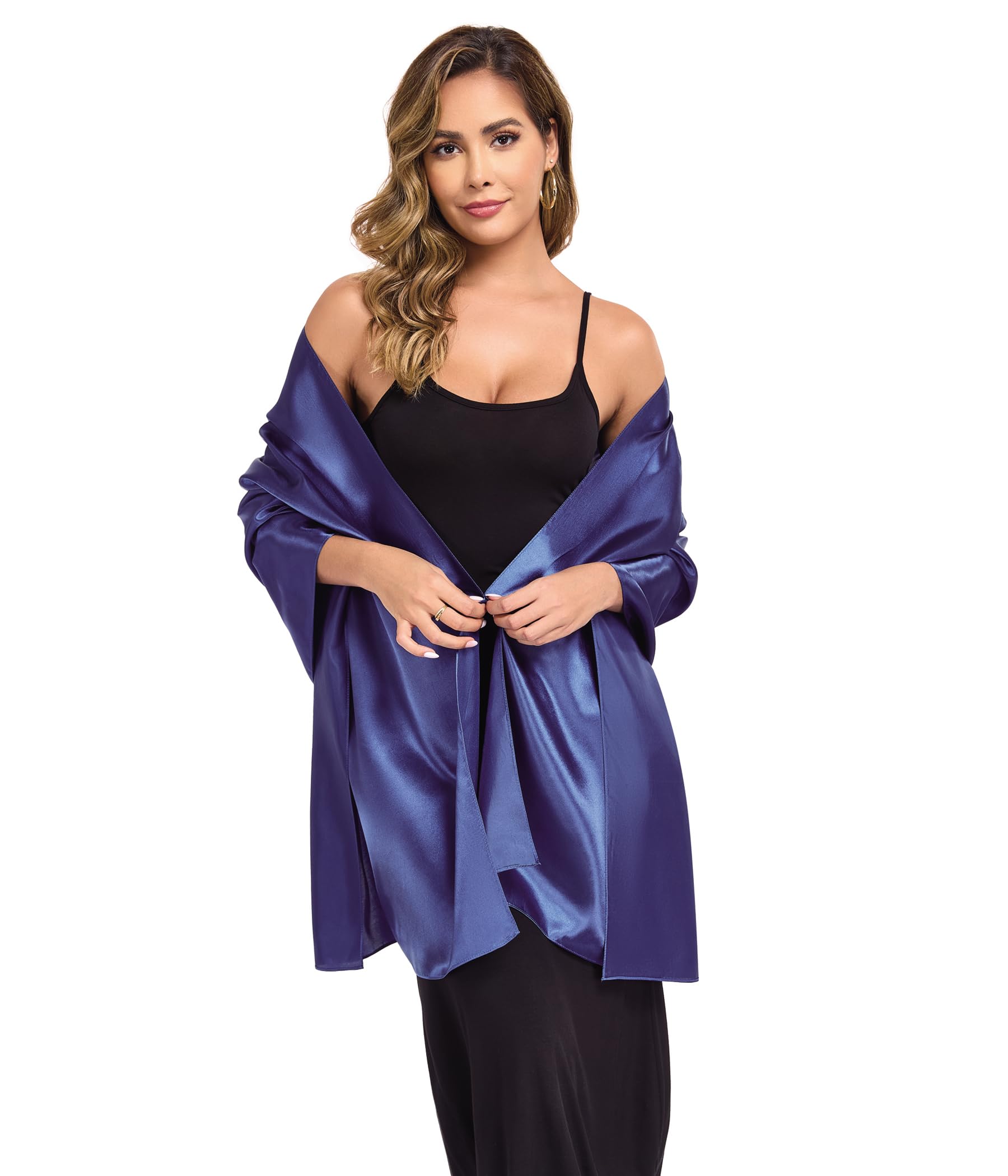 TONGFANTFL Shawls and Wraps for Evening Dresses Satin Women Long Scarf Wedding Guest Shawl