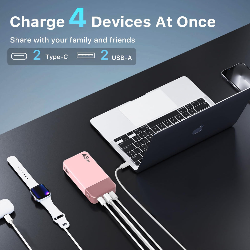 NOBIS Portable Charger 45W 20000mAh Power Bank Fast Charging