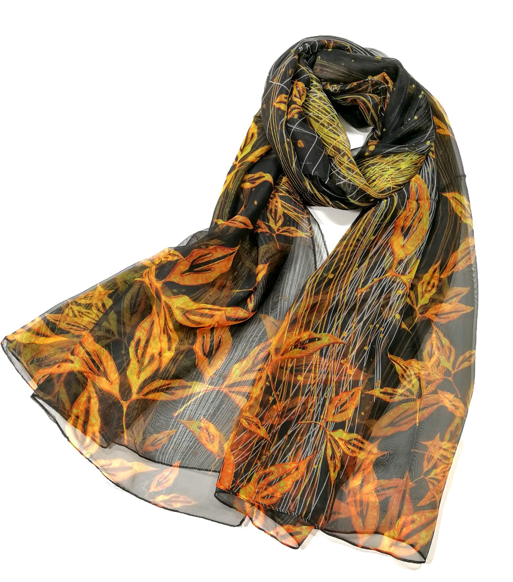 Shanlin Super Large Silk Feel Floral Scarves for Women in Gift Box