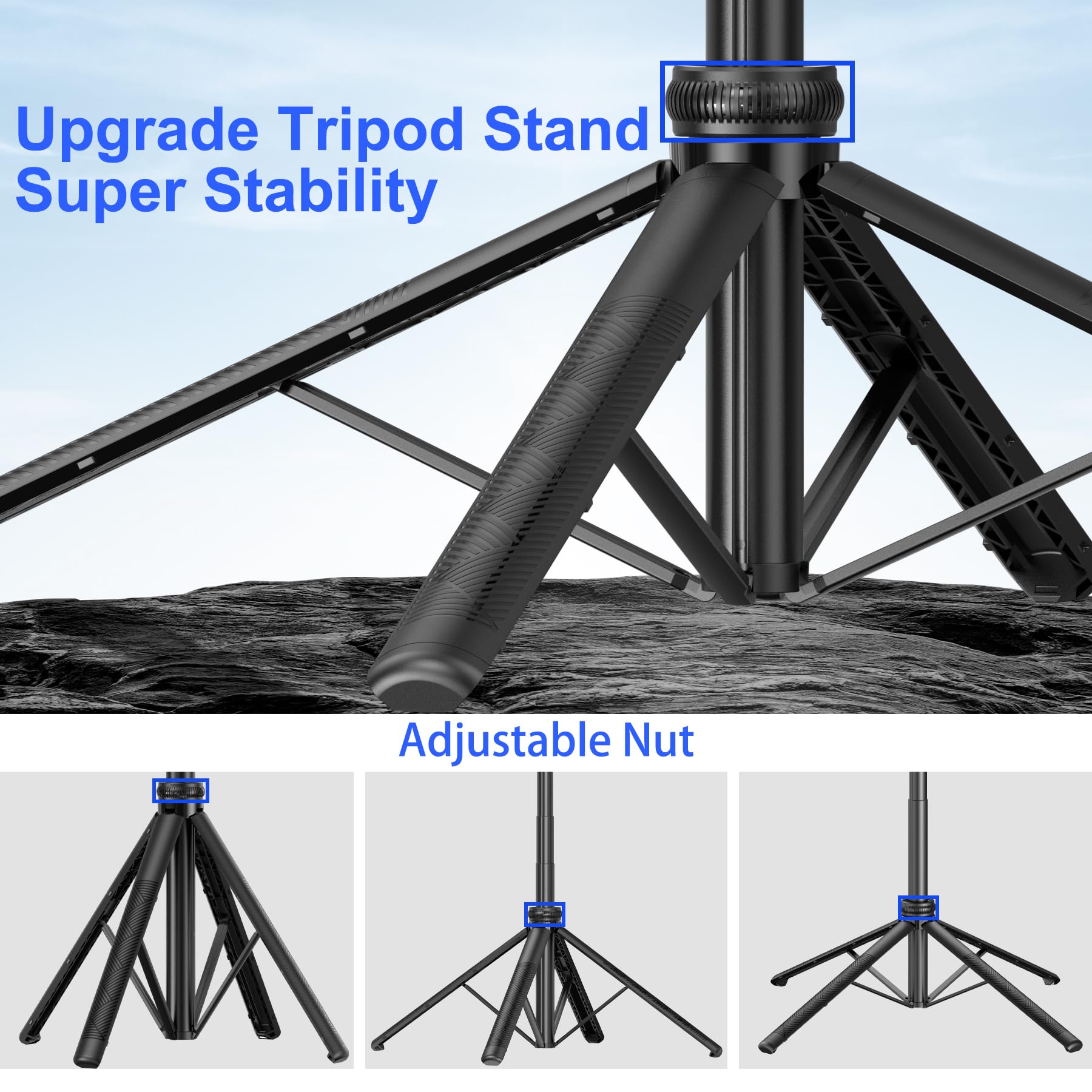 Auto Face Tracking Tripod for iPhone with Light 70.9” Selfie Stick Tripod Stand Follows Your Movement 360°Phone Camera Tripod with Wireless Remote for Content Creator Vlog Live Stream Video Recording