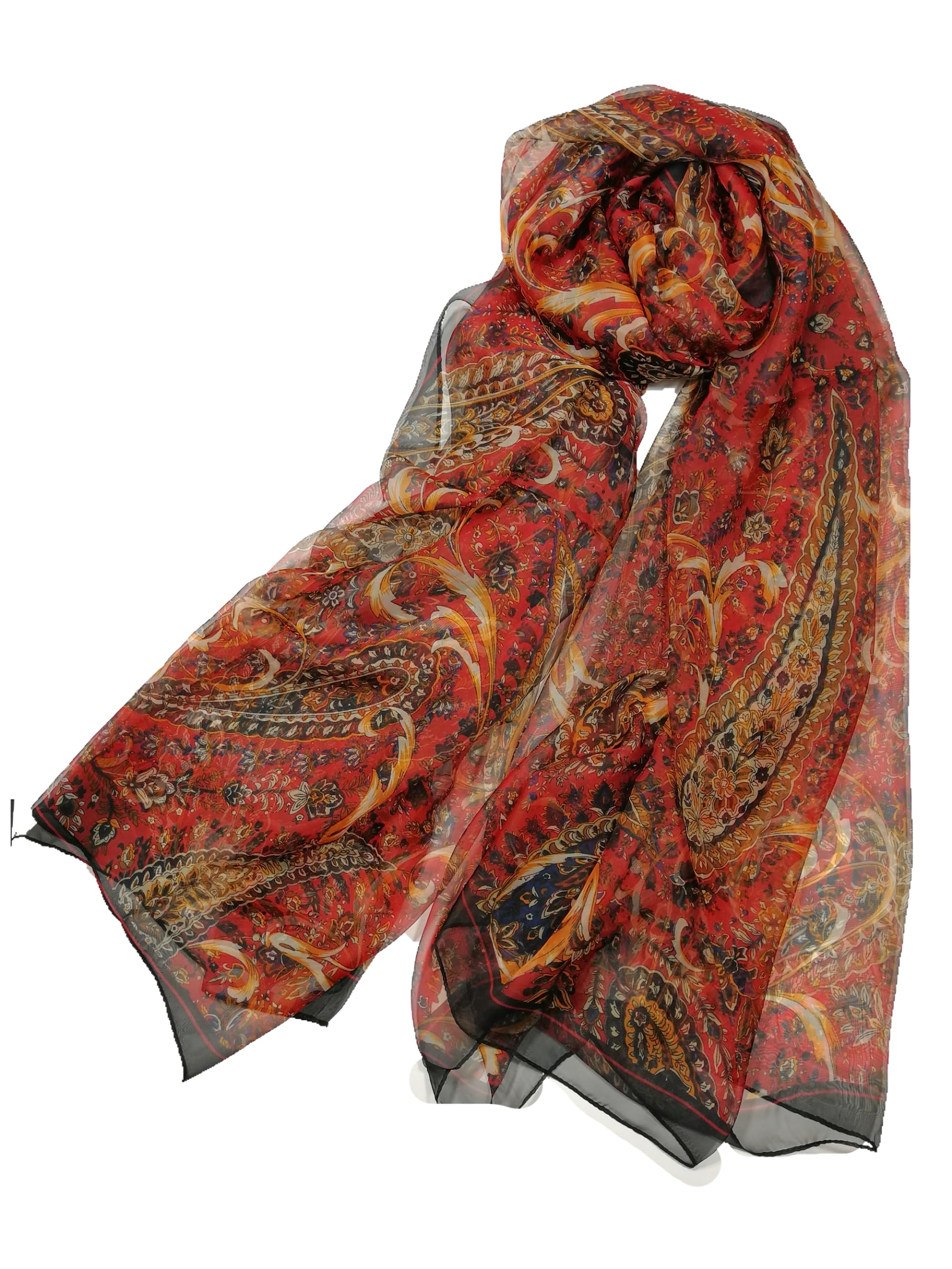 Shanlin Super Large Silk Feel Floral Scarves for Women in Gift Box