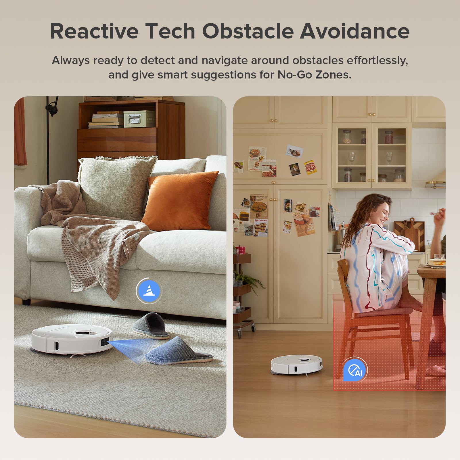 roborock Qrevo Series Robot Vacuum and Mop, 8000Pa Suction, Upgraded from Qrevo S, Anti-Tangle Brushes, Smart Obstacle Avoidance, Auto Mop Washing, All-in-One Dock, 200RPM Spinning Mops, Black(QV 35A)