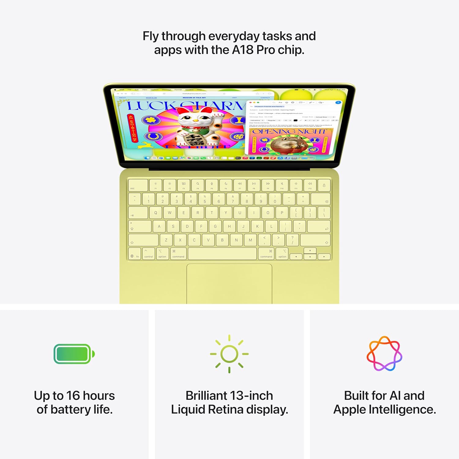 Apple 2026 MacBook Neo 13-inch Laptop with A18 Pro chip: Built for AI and Apple Intelligence, Liquid Retina Display, 8GB Unified Memory, 256GB SSD Storage, 1080p FaceTime HD Camera; Indigo