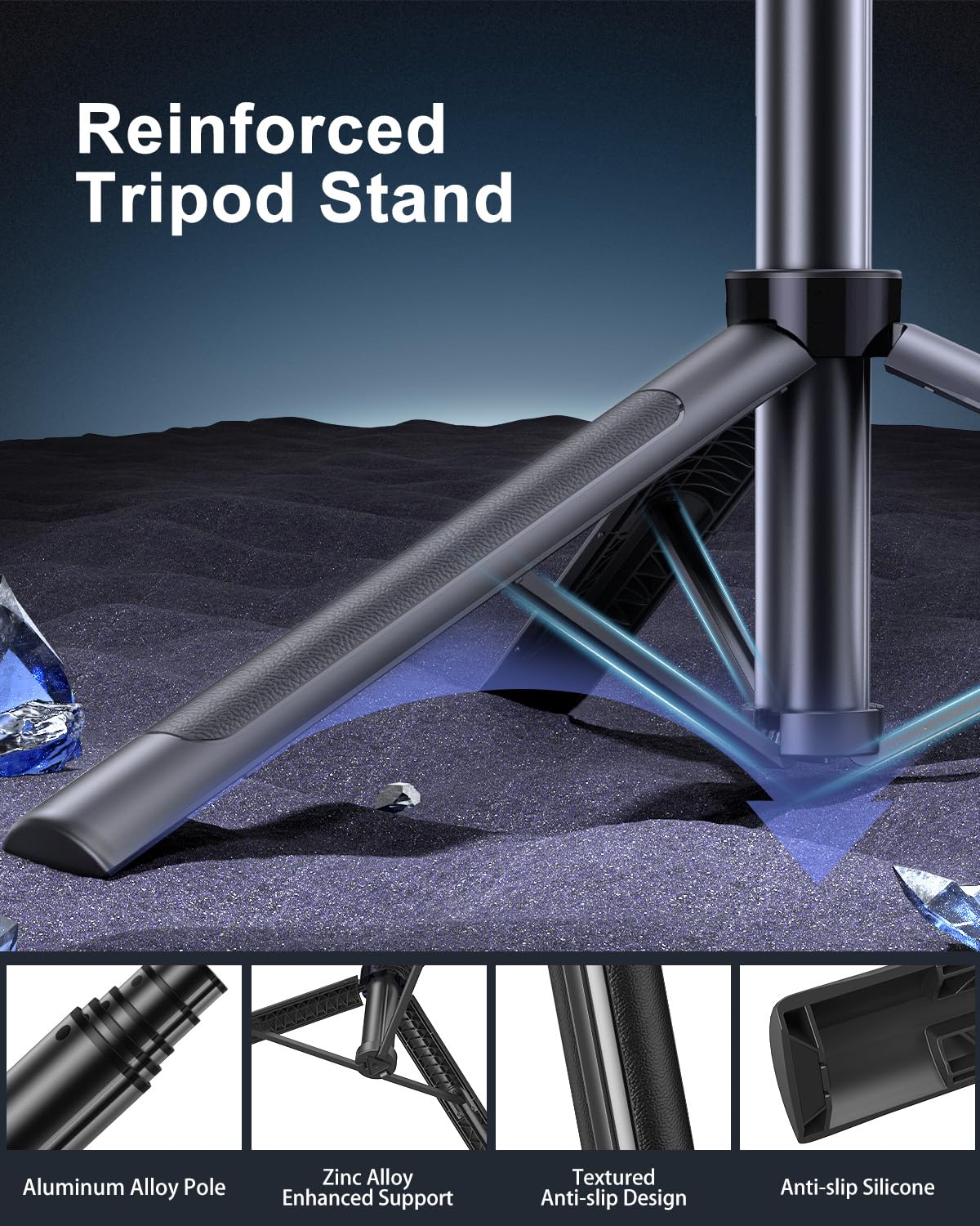 Vlogging Kit for iPhone/Android, 63”Auto Face Tracking Tripod for iPhone with Light, Wireless Microphones, Scrolling Remote Control for TikTok, Content Creator Kit for YouTube Starter