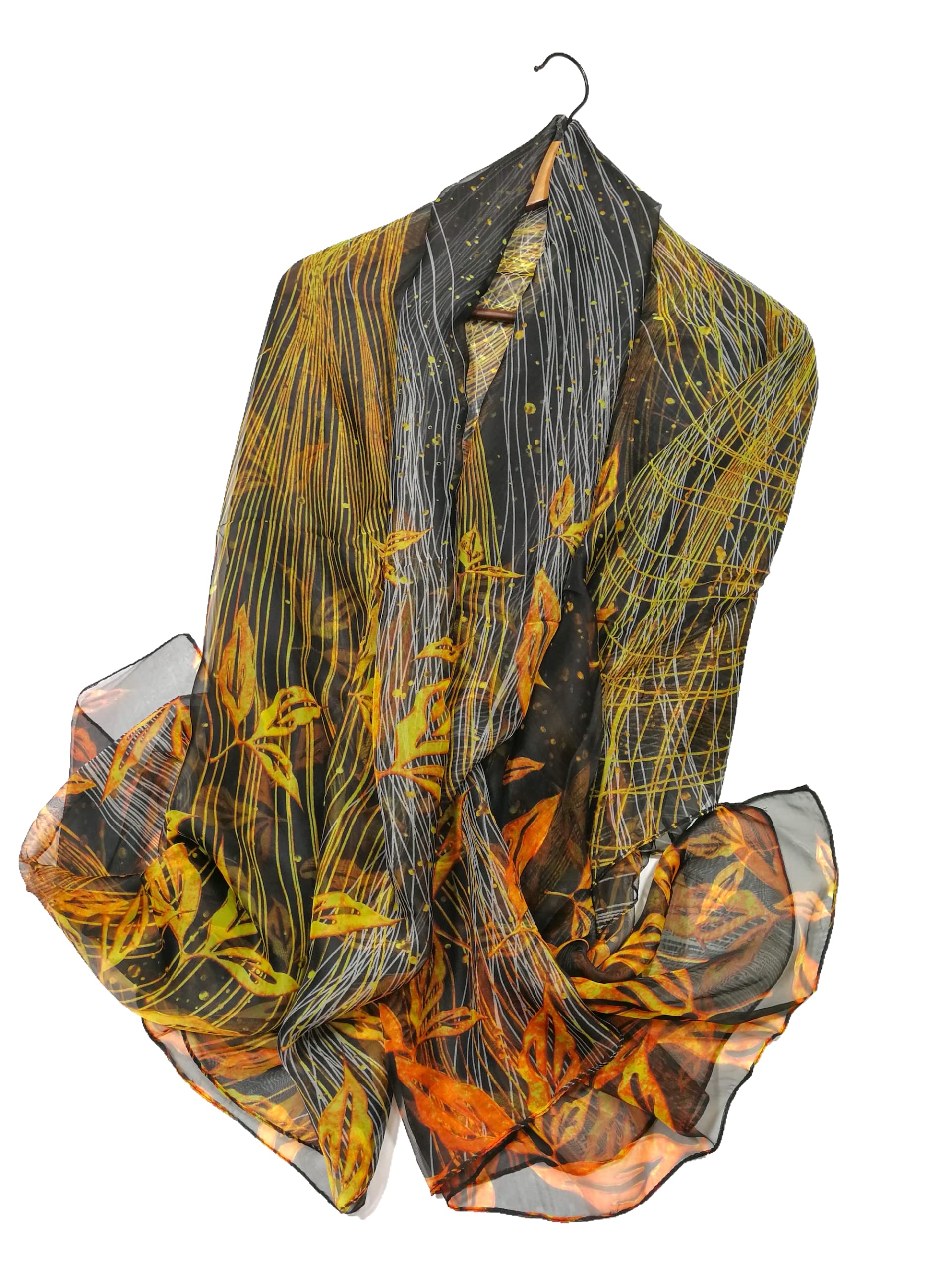 Shanlin Super Large Silk Feel Floral Scarves for Women in Gift Box