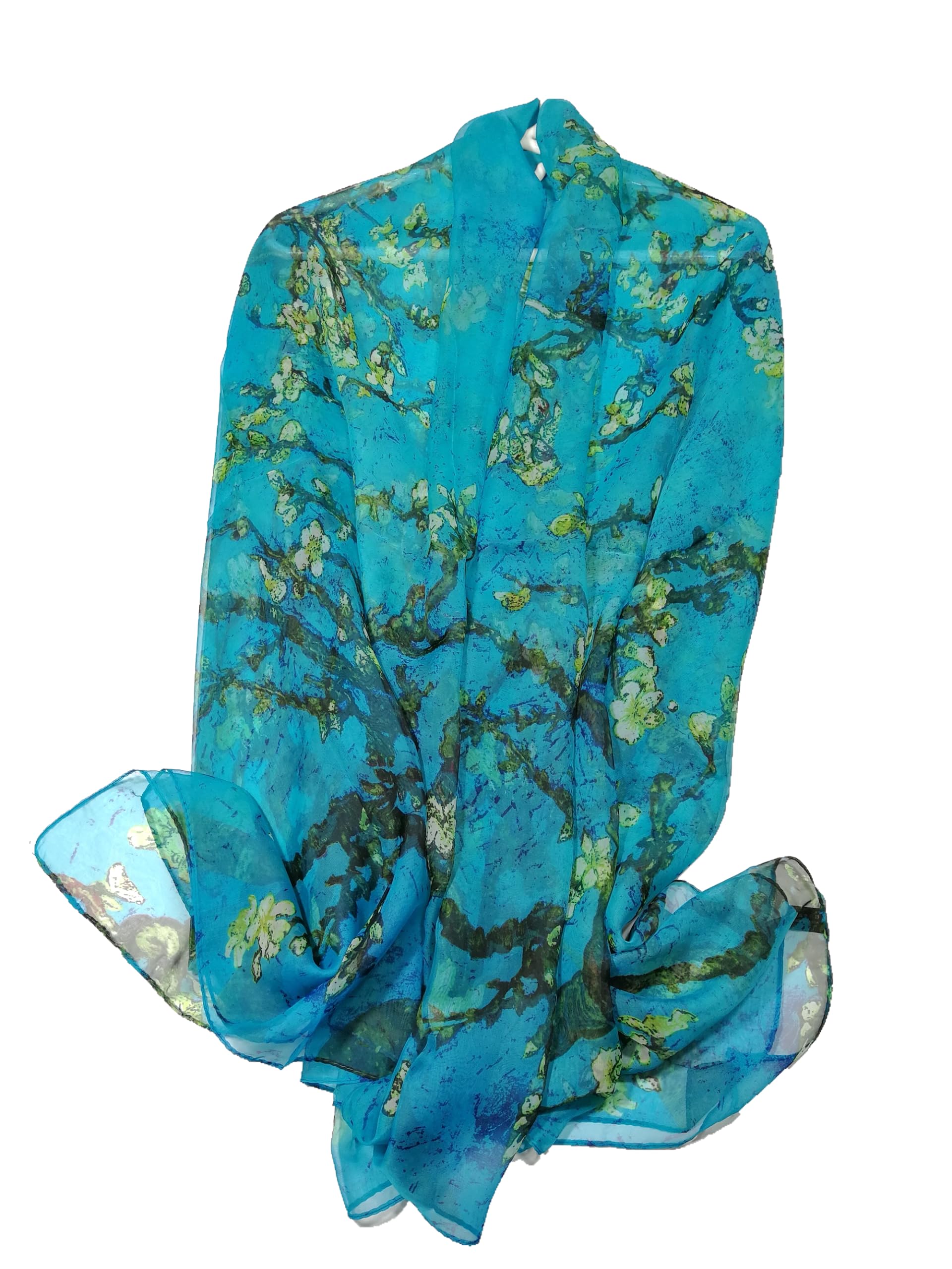 Shanlin Super Large Silk Feel Floral Scarves for Women in Gift Box