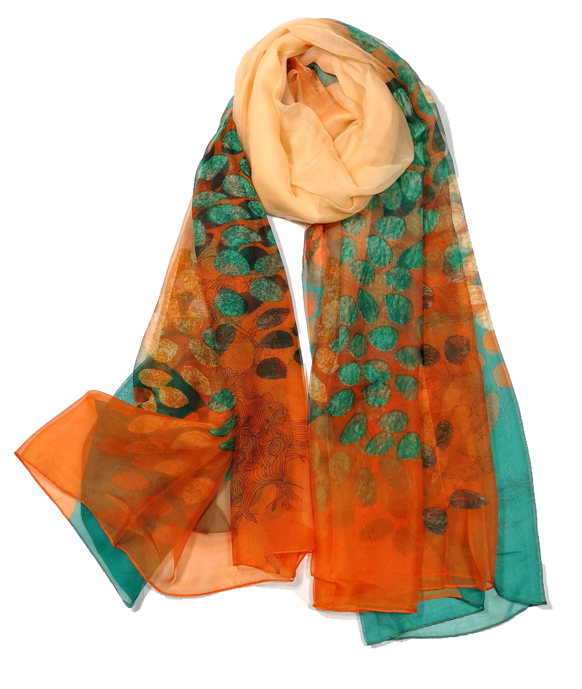 Shanlin Super Large Silk Feel Floral Scarves for Women in Gift Box