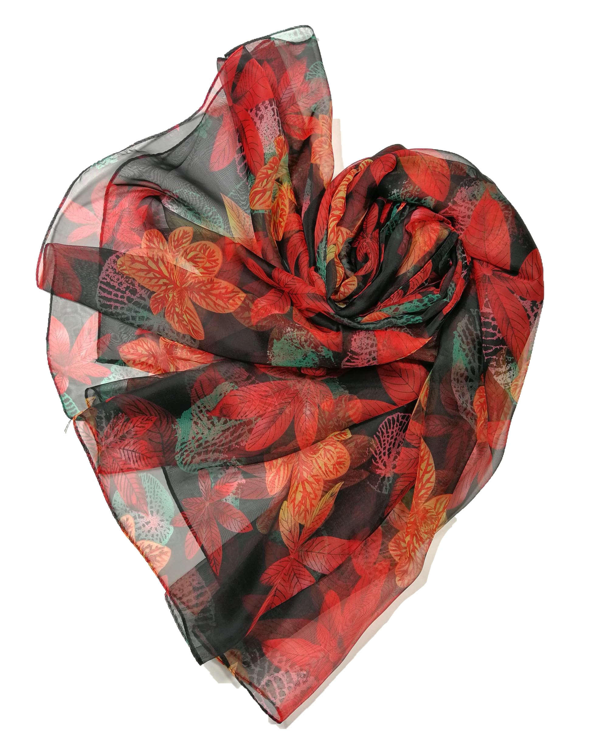 Shanlin Super Large Silk Feel Floral Scarves for Women in Gift Box