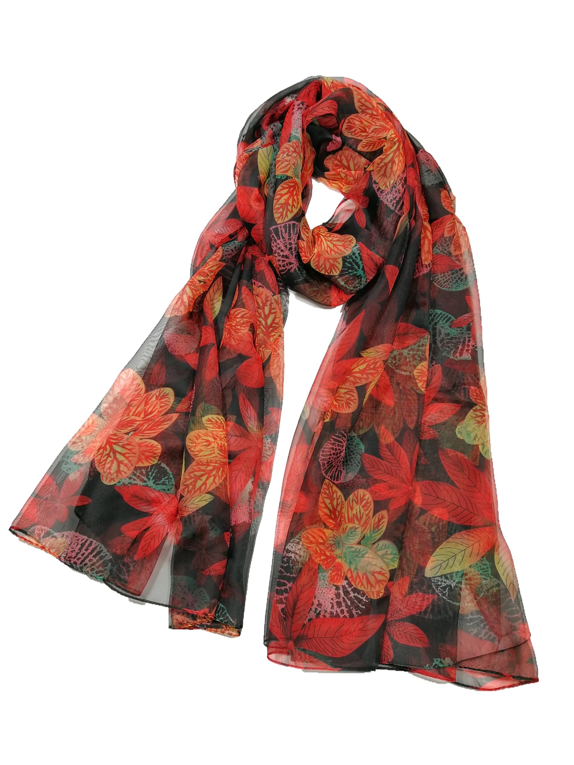 Shanlin Super Large Silk Feel Floral Scarves for Women in Gift Box