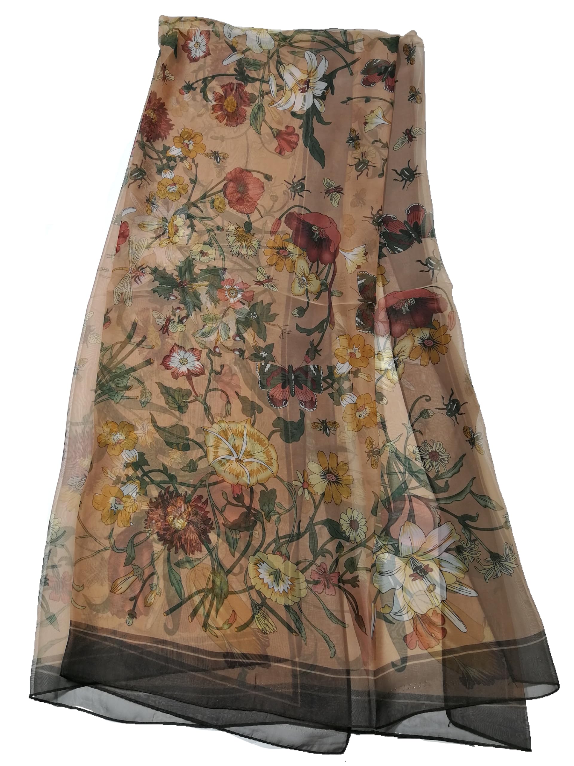 Shanlin Super Large Silk Feel Floral Scarves for Women in Gift Box