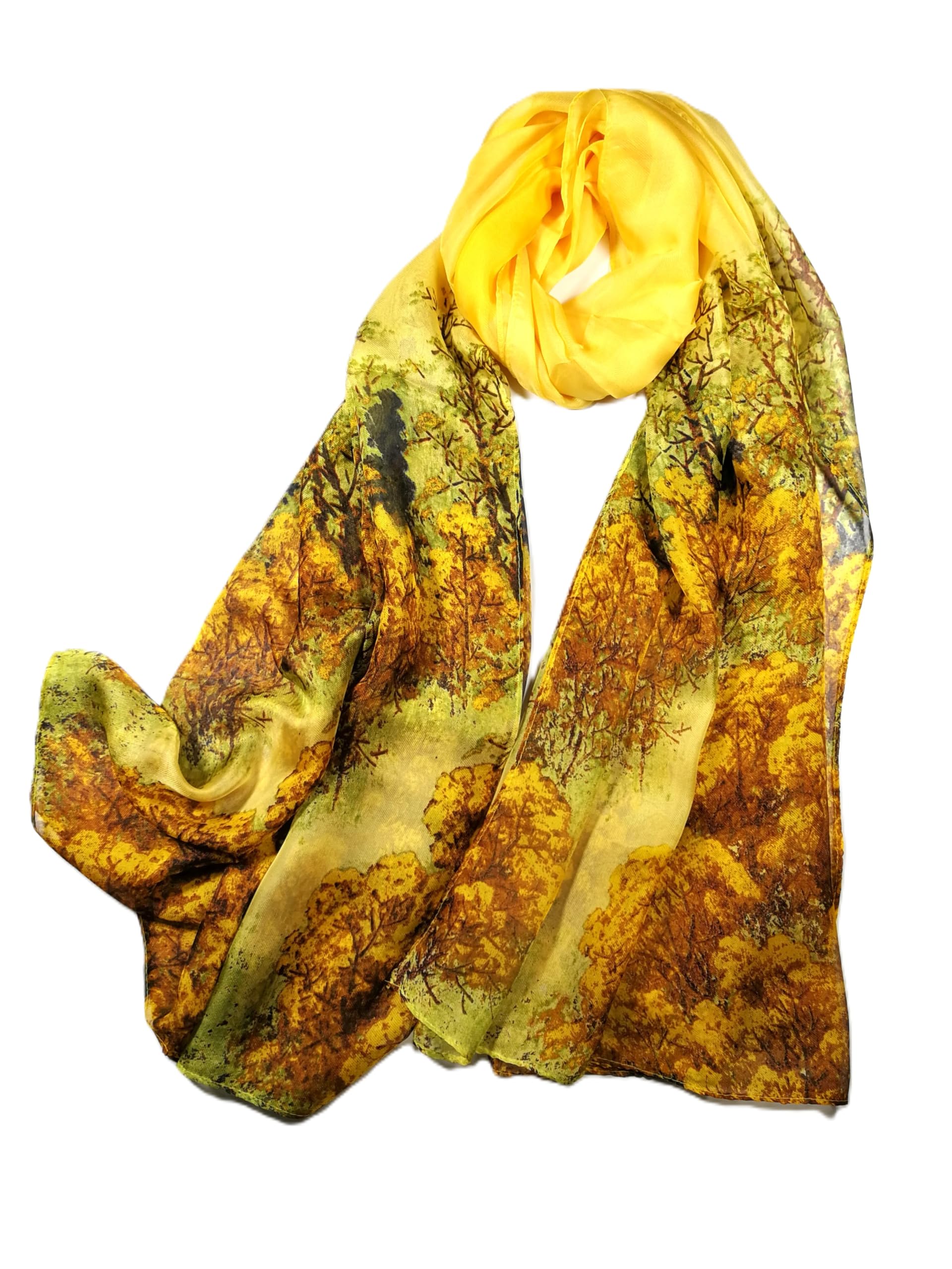 Shanlin Super Large Silk Feel Floral Scarves for Women in Gift Box