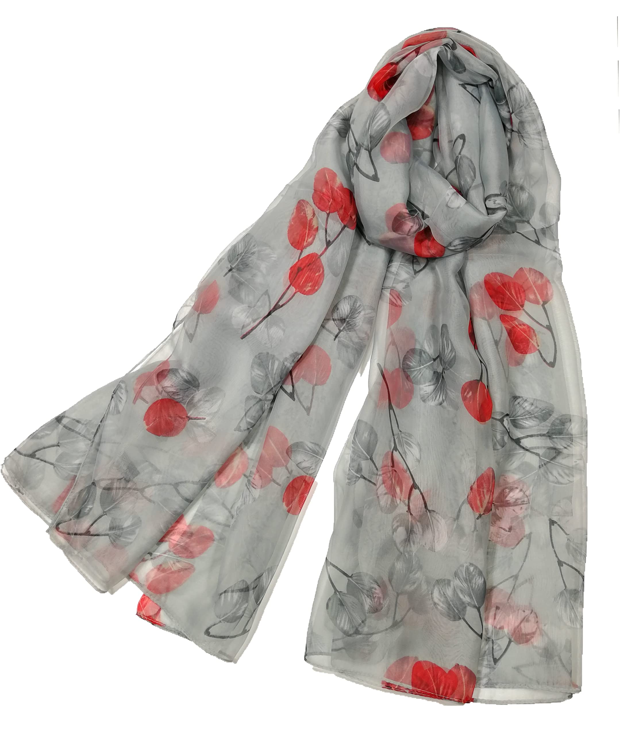 Shanlin Super Large Silk Feel Floral Scarves for Women in Gift Box