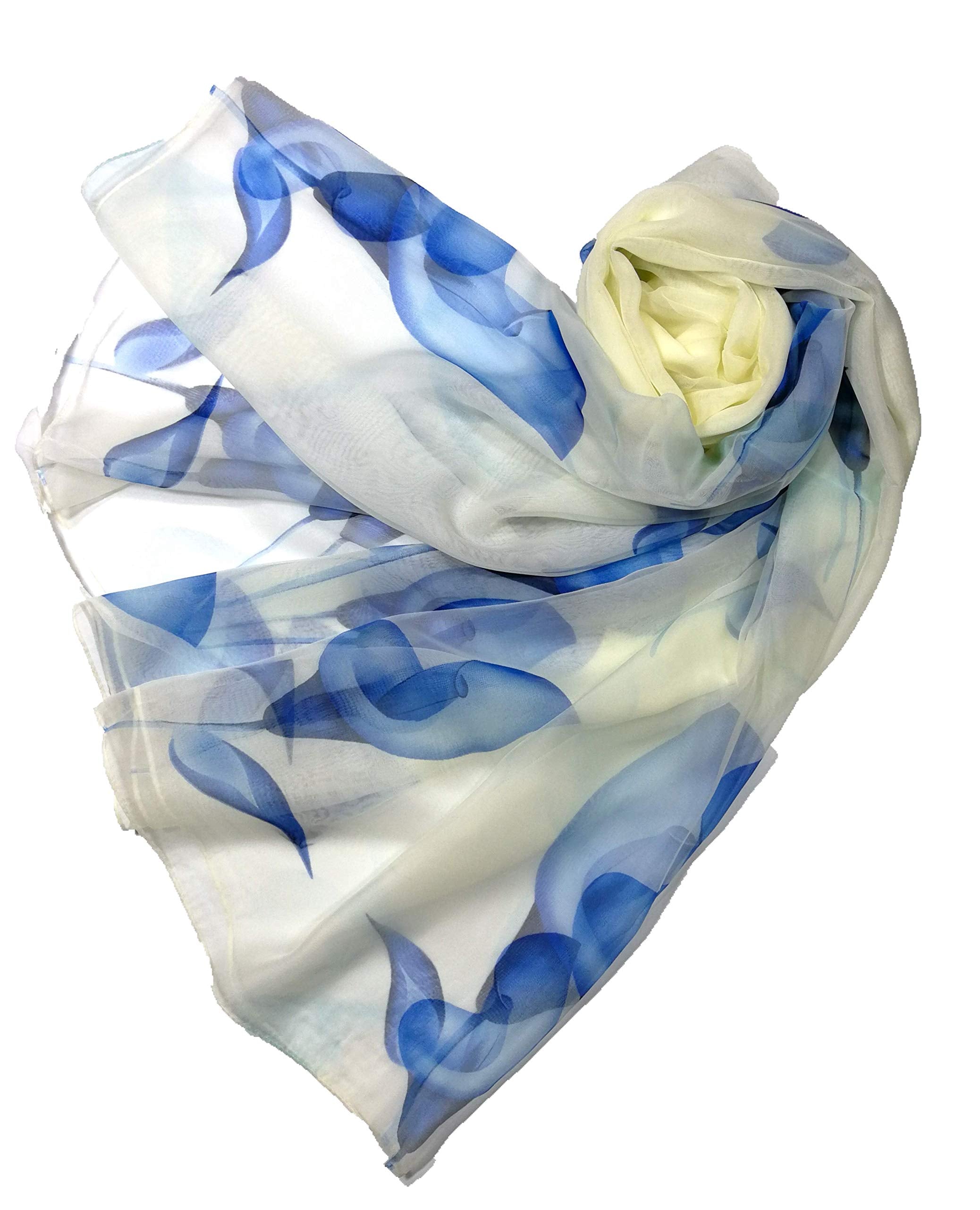 Shanlin Super Large Silk Feel Floral Scarves for Women in Gift Box