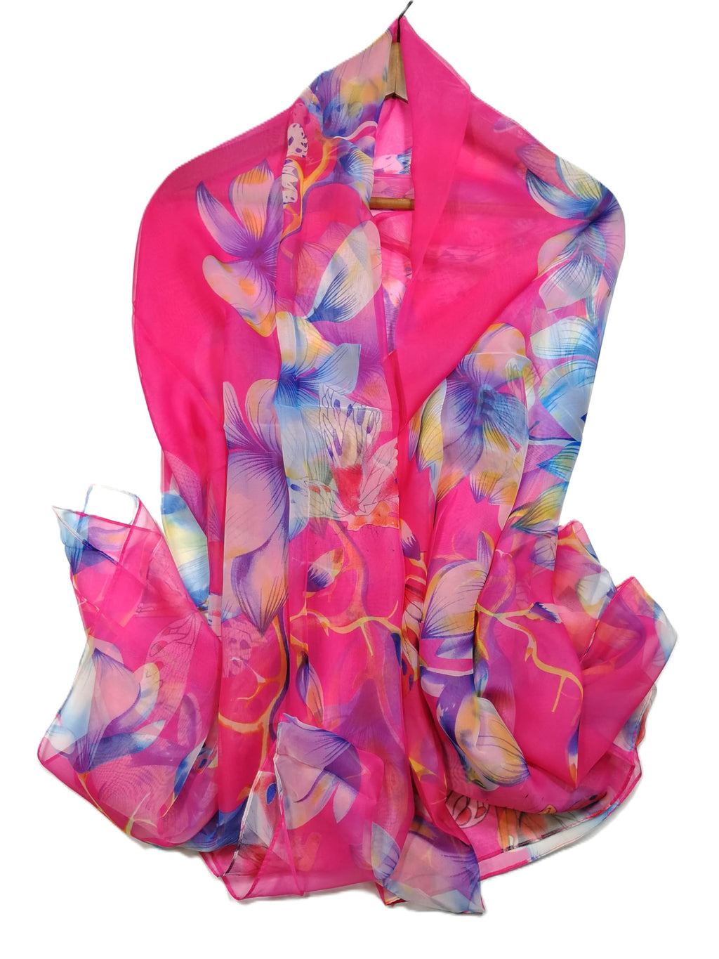 Shanlin Super Large Silk Feel Floral Scarves for Women in Gift Box