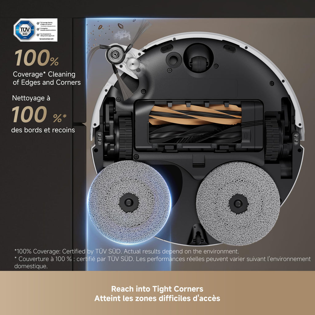 DREAME X50 Ultra White Robot Vacuum and Mop with Auto-Empty and Mop Self-Cleaning, 20,000Pa Suction, Obstacle Avoidance and 360° Navigation, Corner to Edge Deep Cleaning, Detangling Brush