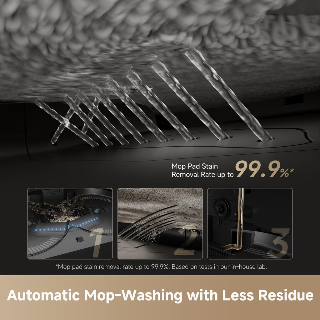DREAME X50 Ultra White Robot Vacuum and Mop with Auto-Empty and Mop Self-Cleaning, 20,000Pa Suction, Obstacle Avoidance and 360° Navigation, Corner to Edge Deep Cleaning, Detangling Brush