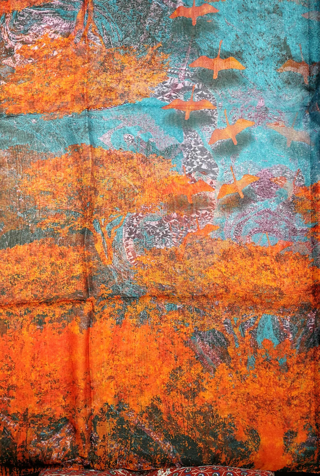 Shanlin Super Large Silk Feel Floral Scarves for Women in Gift Box