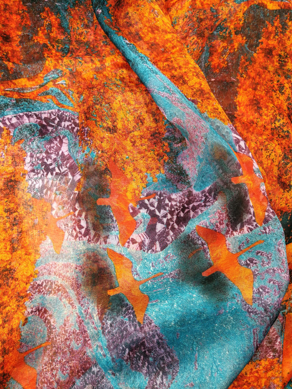 Shanlin Super Large Silk Feel Floral Scarves for Women in Gift Box